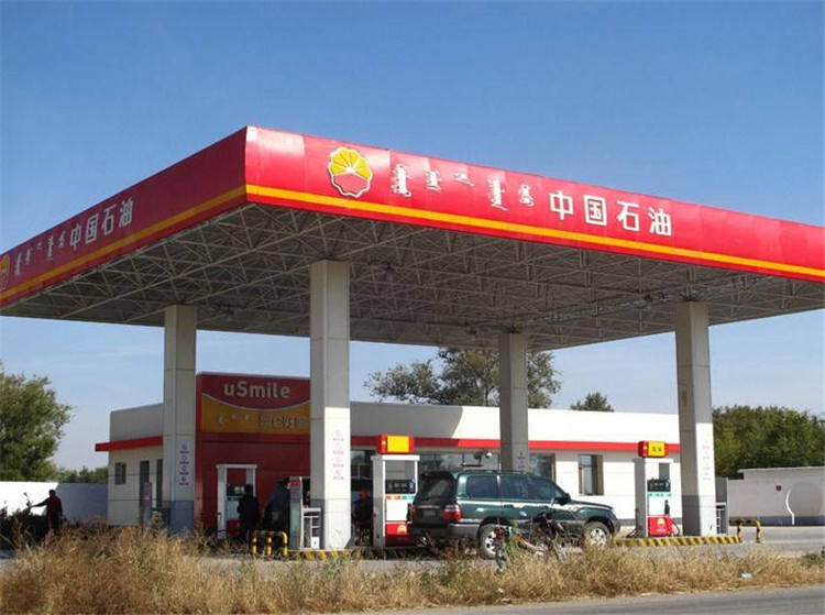毕节加油站钢结构网架案例1